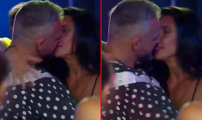 Así fue el apasionado beso entre Claudio y Andrea en la fiesta de Gran Hermano