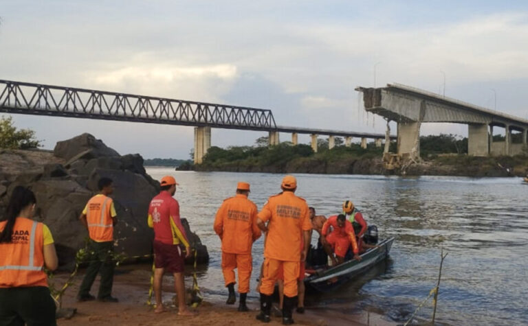 Brasil no para de acumular tragedias: ahora se derrumbó un puente en Tocantins
