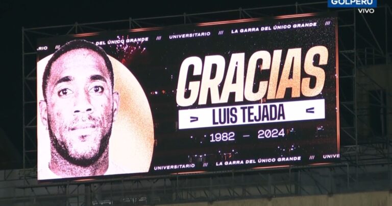Conmovedor homenaje a Luis Pana Tejada en la Noche Crema previo al Universitario vs Panamá