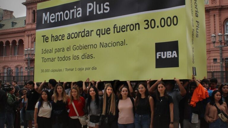 «Memoria Plus», el diseño de estudiantes de la UBA para recordarle al Gobierno que «fueron 30.000»