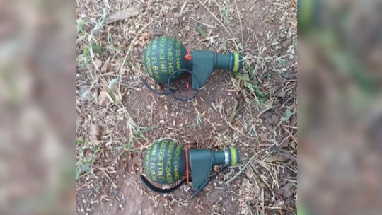 Hallaron dos granadas en un contenedor de basura en Córdoba y activaron el protocolo antiexplosivos