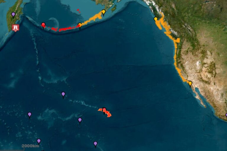 Alerta de tsunami en California: activan la vigilancia en la costa oeste de EE.UU. tras un colosal terremoto en Rusia