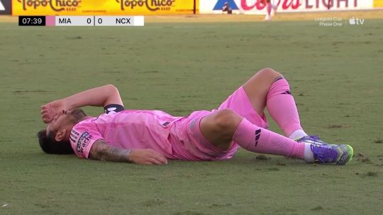 Lionel Messi se retiró lesionado a los 10 minutos en la victoria por penales del Inter de Miami por la Leagues Cup