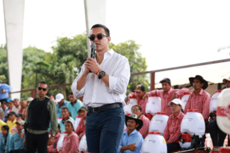 El presidente Noboa destacó entre los mejor valorados de Sudamérica