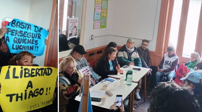 Repudio a Milei en Lomas de Zamora: tras nueve días preso, liberan al joven Thiago Florentín