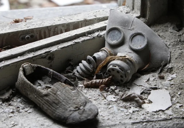 Vista actual de la central nuclear de Chernobyl con el Nuevo Confinamiento Seguro, 40 años después del desastre