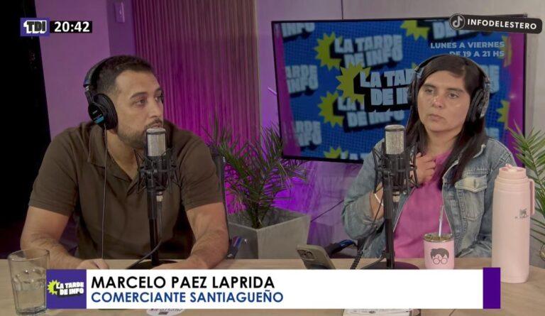 Marcelo Páez Laprida, empresario textil de Santiago del Estero, durante una entrevista.