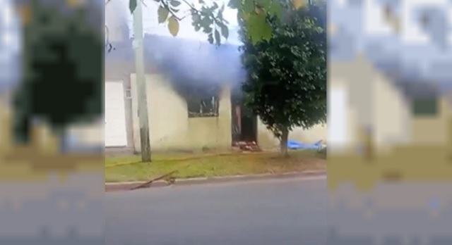 Casa incendiada en El Palomar donde murió una bebé de 18 meses