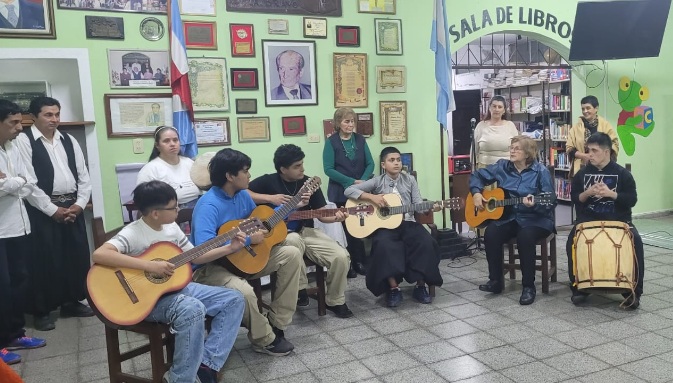Acto del Día de la Cultura Quichua en la Biblioteca Popular Domingo Bravo