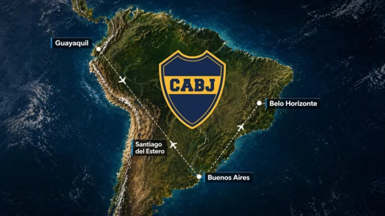 Jugadores de Boca en un partido de fútbol