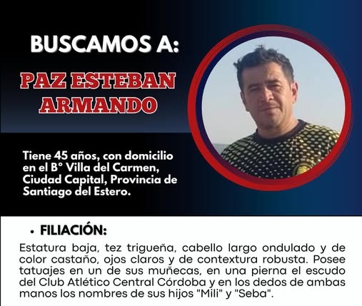 Ilustración genérica de búsqueda de personas con el texto 'Se busca' y silueta.
