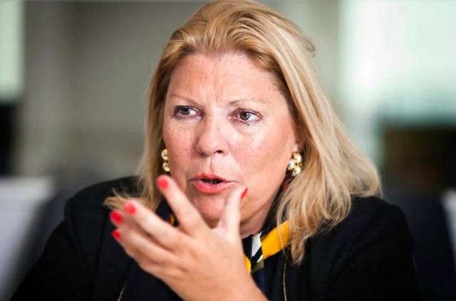 Elisa Carrió, diputada nacional, durante una entrevista.
