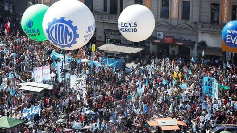 Movilización de la CGT en Santiago del Estero