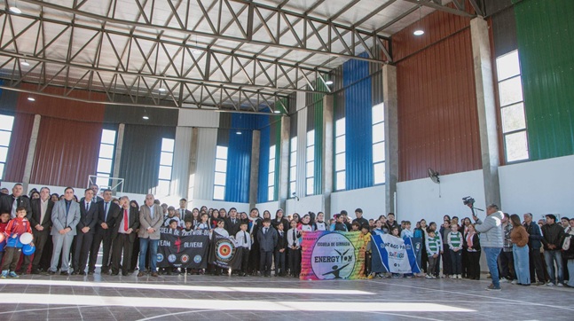 Inauguración del Polideportivo Provincial Ciudad de Clodomira en el 133° aniversario