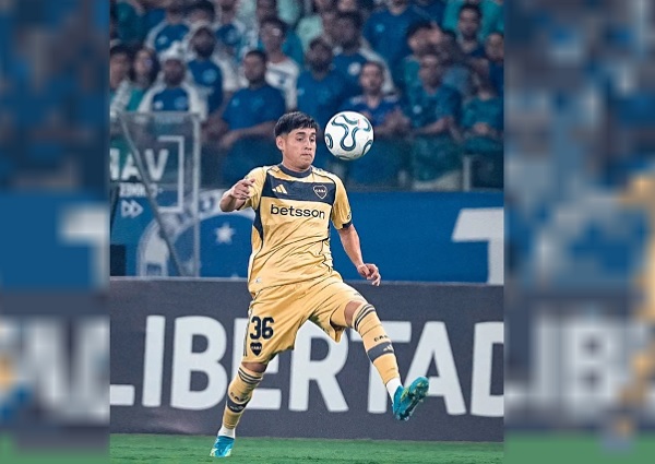 Jugadores de Boca Juniors durante el partido contra Cruzeiro en el estadio Mineirão