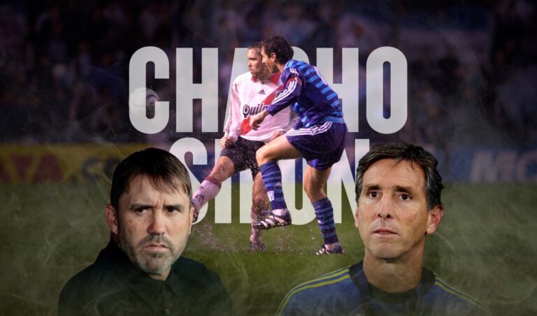 Eduardo Coudet y Claudio Úbeda, técnicos de River Plate y Boca Juniors respectivamente.