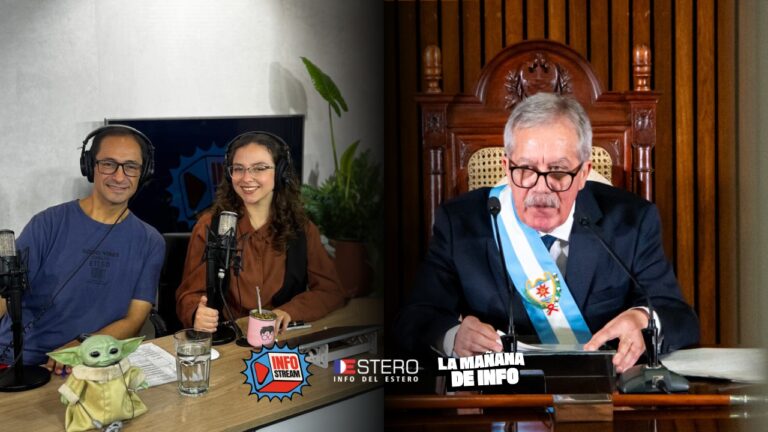 Gobernador Elías Suárez durante el Mensaje Anual en la Legislatura de Santiago del Estero