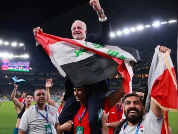 Celebración de la selección de Irak tras clasificar al Mundial de fútbol 2026