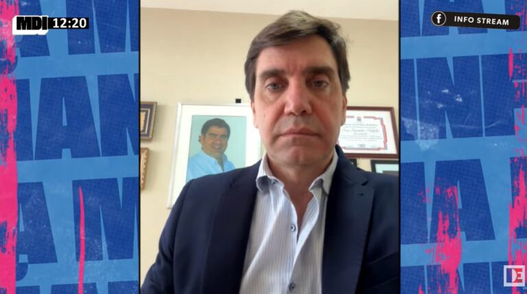 Diputado nacional Jorge Mukdise durante una entrevista.