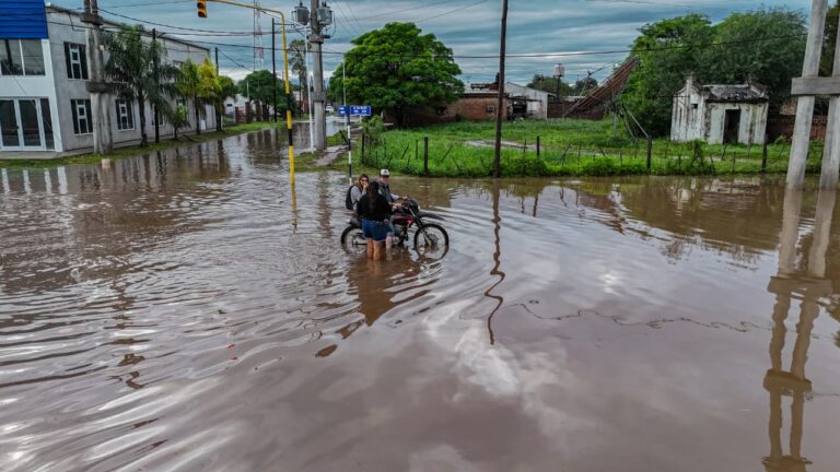 Inundaciones en Los Juríes tras intensas lluvias