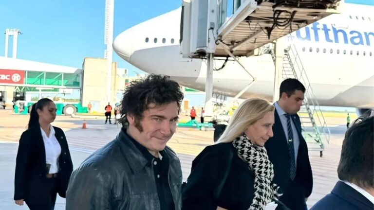 El presidente Javier Milei durante un acto oficial.