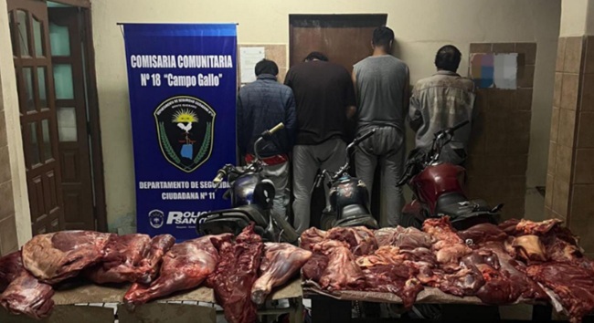 Operativo policial en zona rural de Campo Gallo, Santiago del Estero