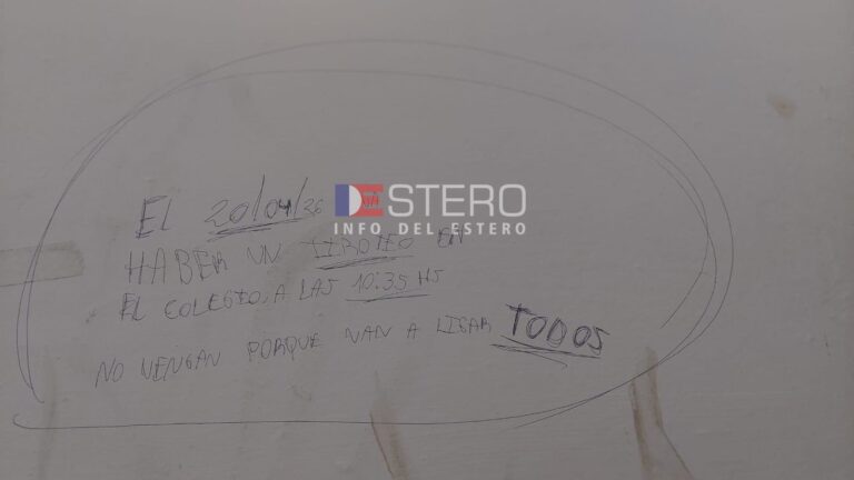 Exterior de un colegio privado en la ciudad de Santiago del Estero
