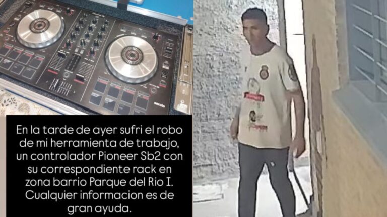 Fotografía ilustrativa de una cámara de seguridad en un barrio residencial