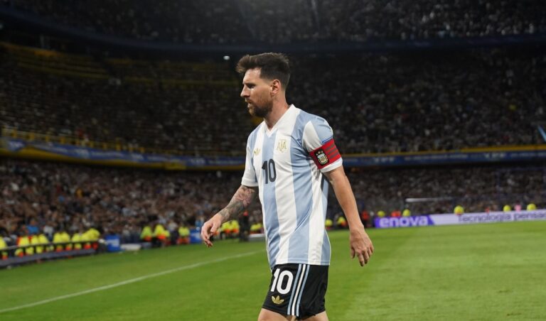 La Selección Argentina en un entrenamiento previo a un partido amistoso.