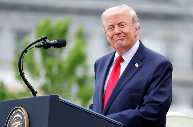 Donald Trump y Friedrich Merz en conferencia de prensa