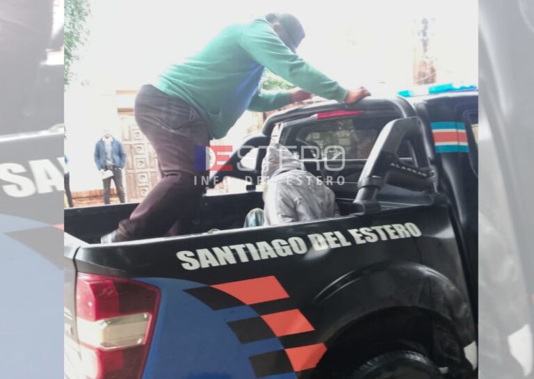 Ilustración de una calle residencial del barrio 8 de Abril en Santiago del Estero