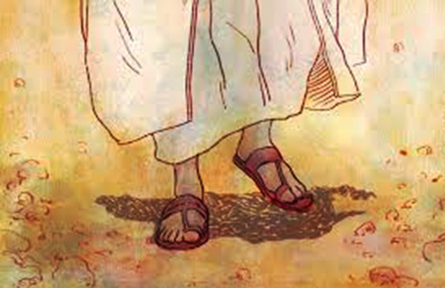 Representación artística de Jesús hablando con sus discípulos