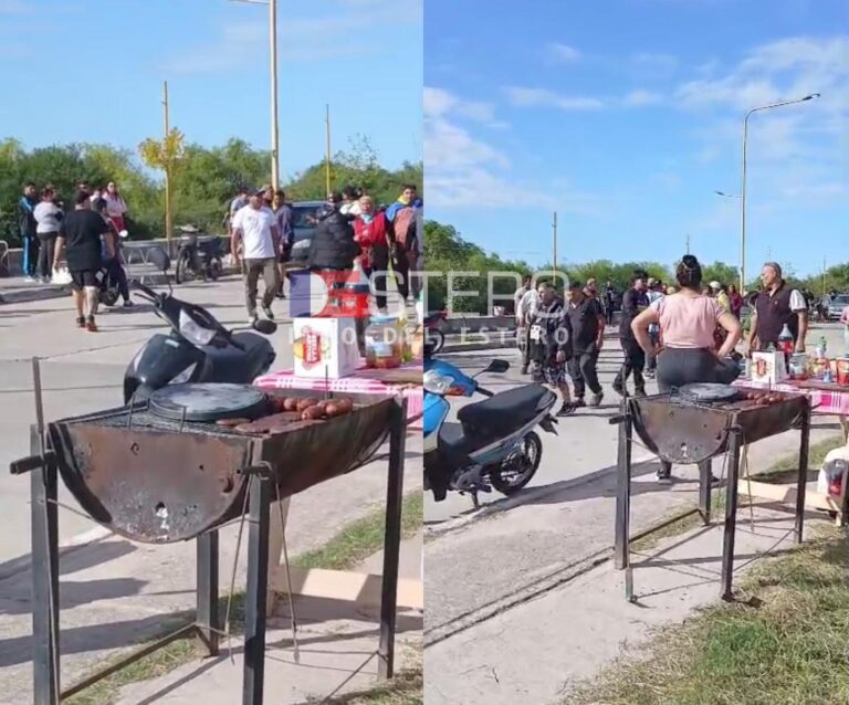 Puesteros enfrentan a presuntos barras de Boca en las afueras del Estadio Madre de Ciudades